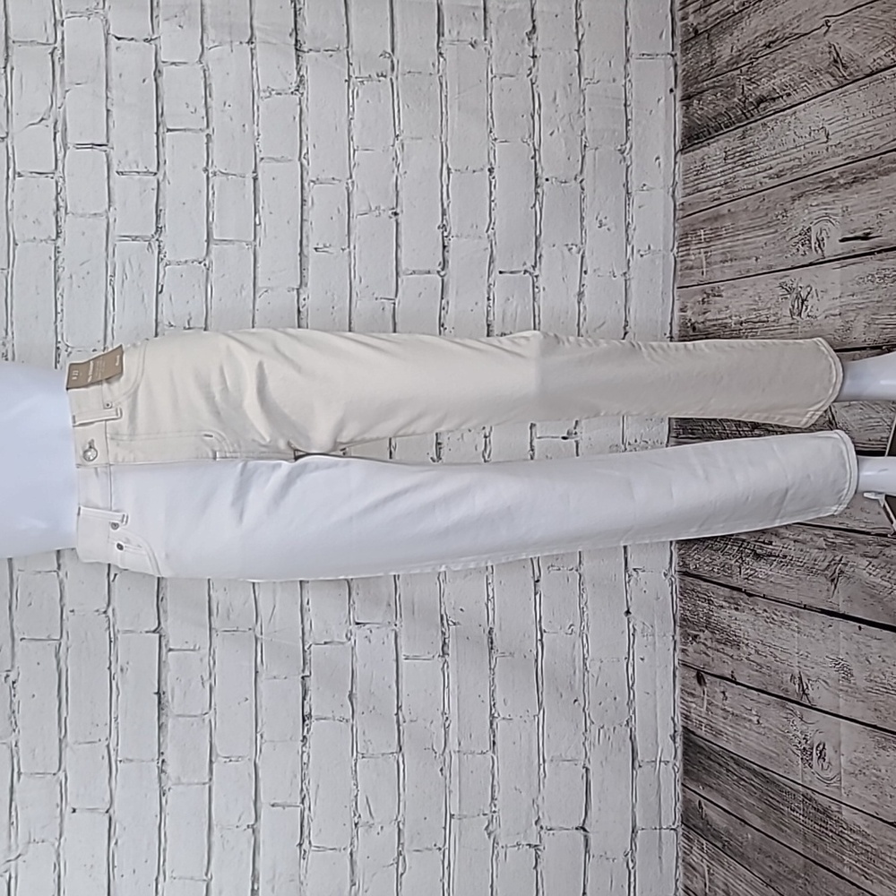 Madewell The '90s High Rise Straight Two-Tone Jean in Pure White/Vintage Canvas